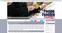 Desktop Screenshot of pompefunebreparis.com